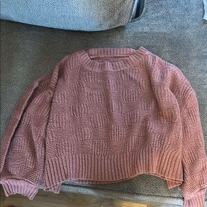 Cozy Pink Knit Sweater